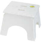 E-Z Foldz 9 In. White 1-Step Folding Step Stool Image 1