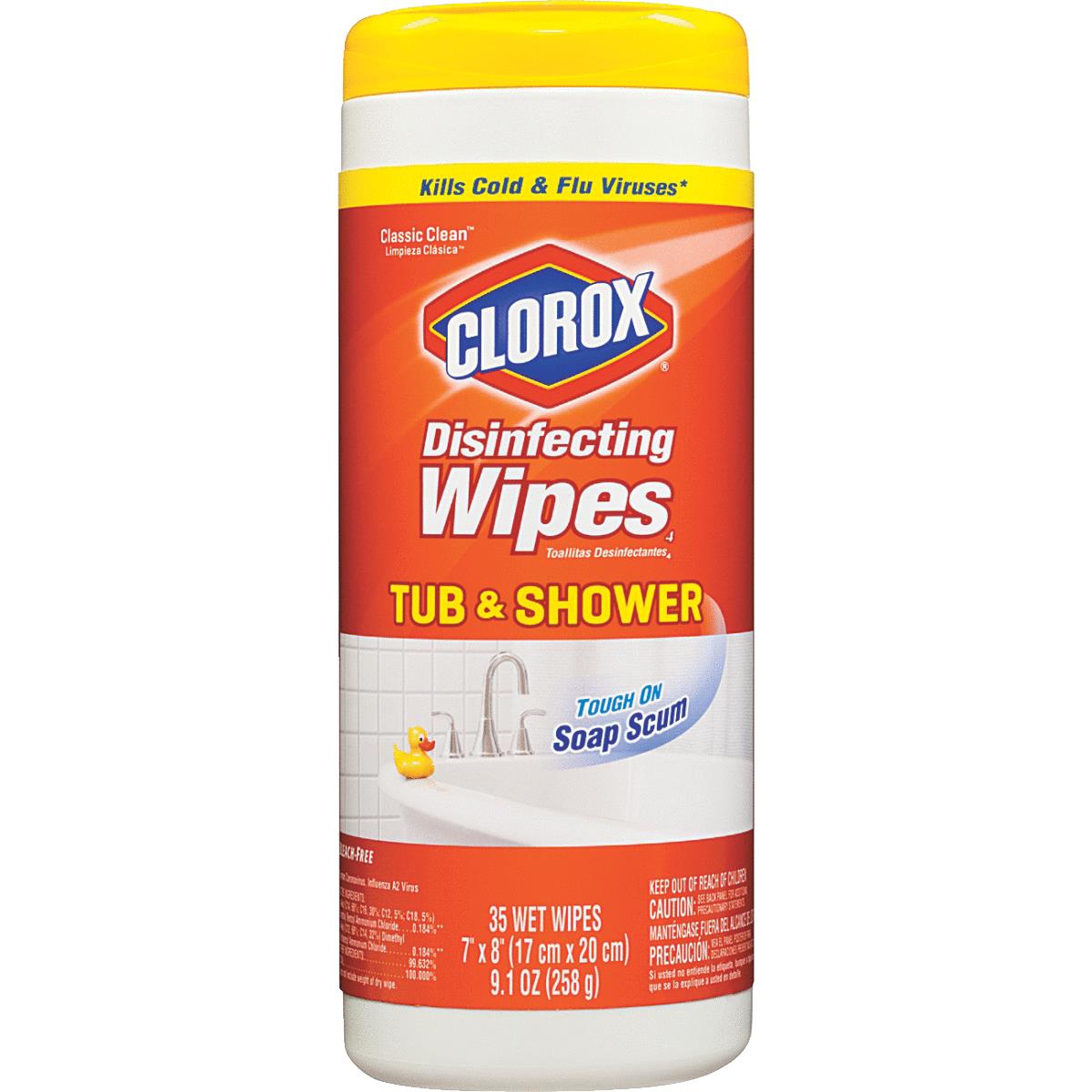 CLOROX TUB&SHOWER WIPES