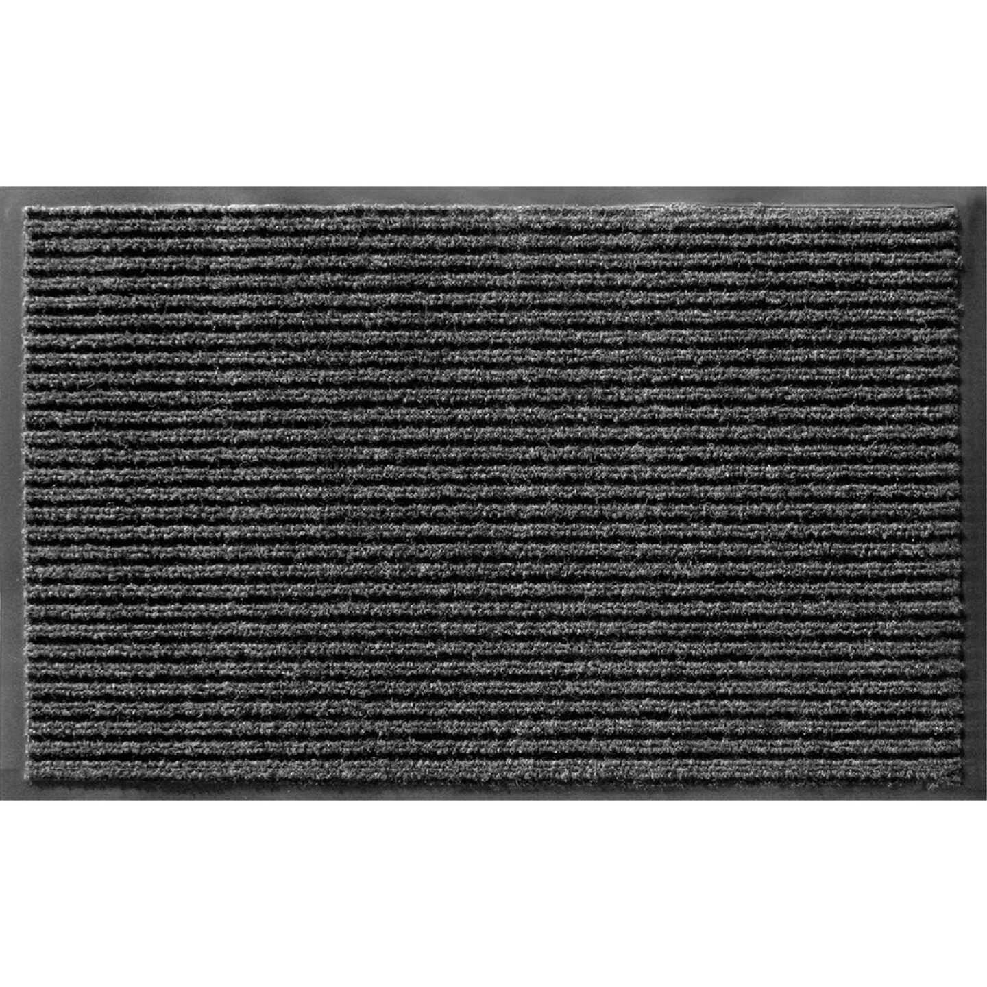 Apache Enviroback Onyx 36 In. x 60 In. Carpet/Recycled Rubber Door Mat Image 1