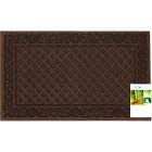 Apache Textures Walnut 18 In. x 30 In. Carpet/Recycled Rubber Door Mat Image 2