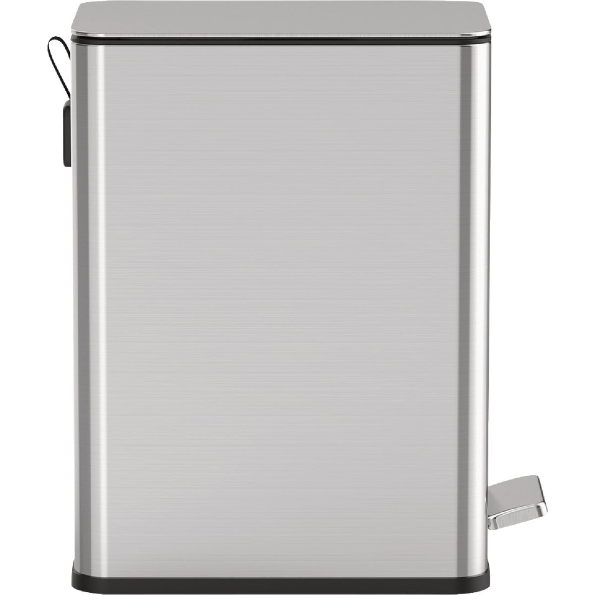 Ninestars 2.6 Gal. Slim Brushed Stainless Steel Pedal Trash Can Image 3