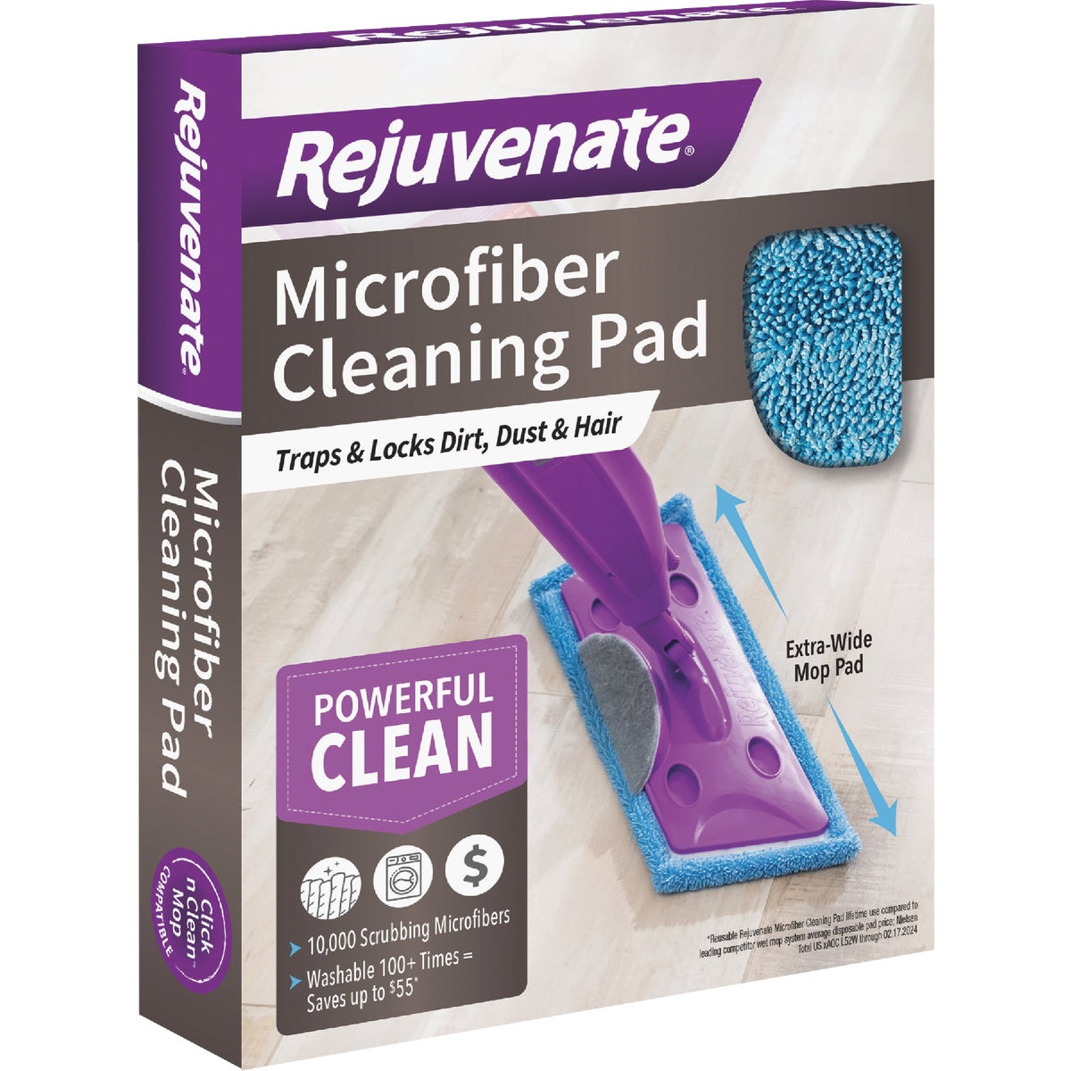 Rejuvenate Click n Clean 9 In. Microfiber Cleaning Pad Image 7