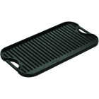 Lodge 10.5 In. x 20 In. Cast Iron Griddle Grill with Handles Image 1