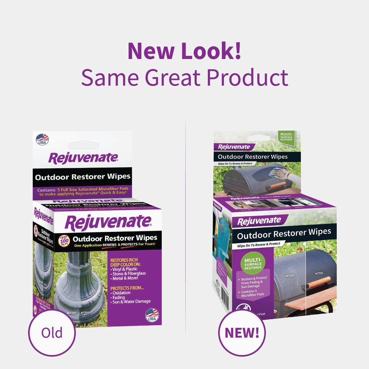 Rejuvenate Restorer Unscented 4 In. x 4 In. Wipes (5-Count) Image 2