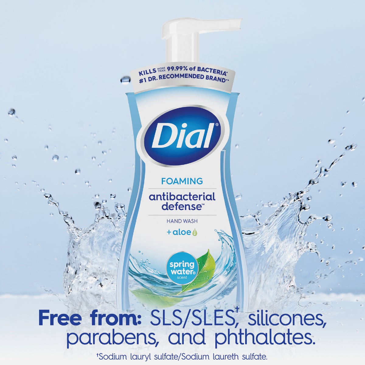 Dial Antibacterial Defense 7.5 Oz. Spring Water + Aloe Foaming Hand Soap Image 5