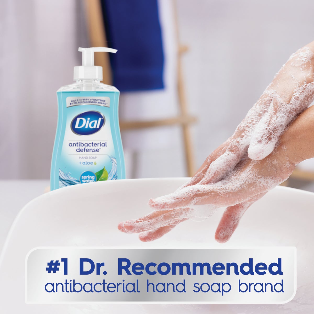 Dial Antibacterial Defense 11 Oz. Spring Water Liquid Hand Soap  Image 6