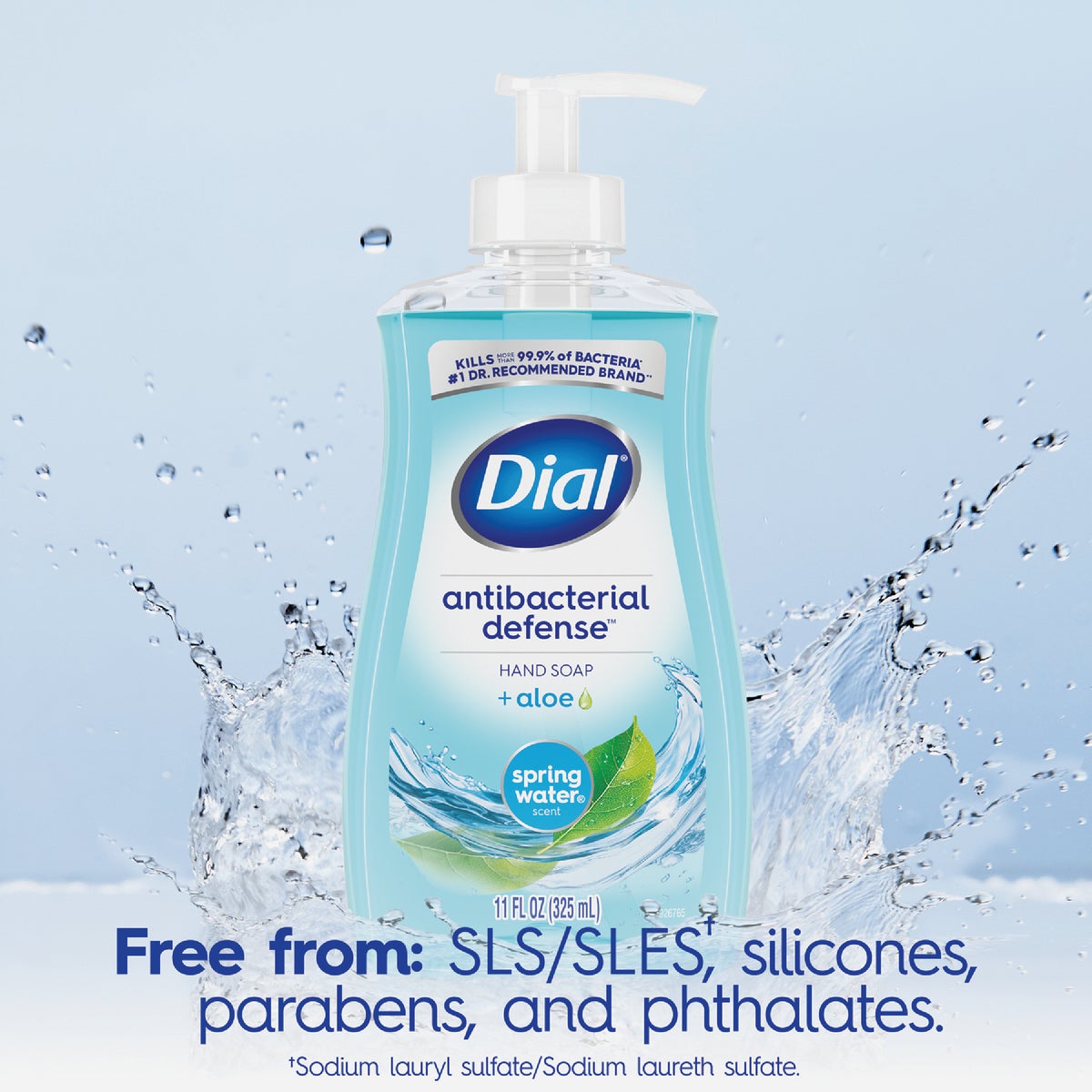 Dial Antibacterial Defense 11 Oz. Spring Water Liquid Hand Soap  Image 5