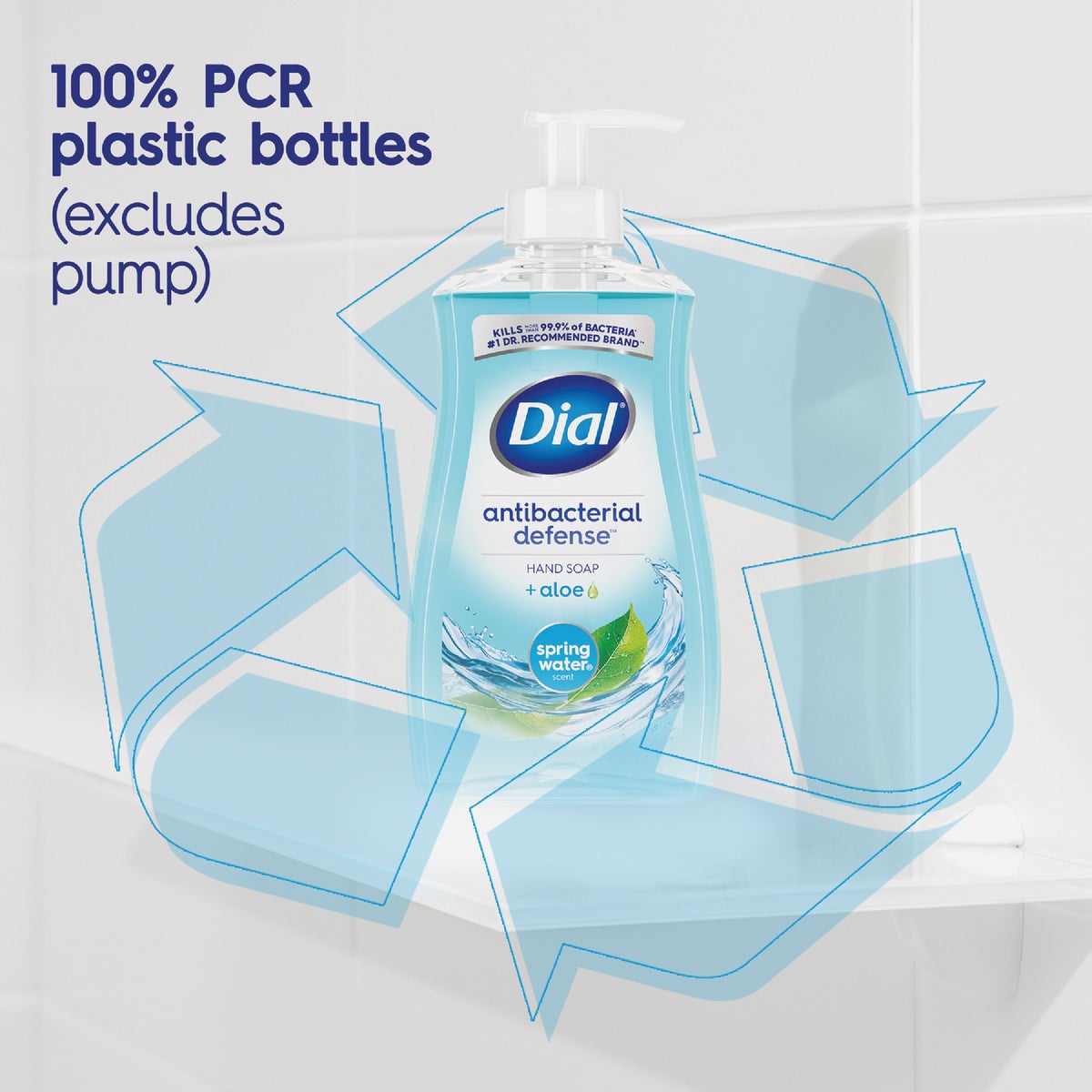 Dial Antibacterial Defense 11 Oz. Spring Water Liquid Hand Soap  Image 3