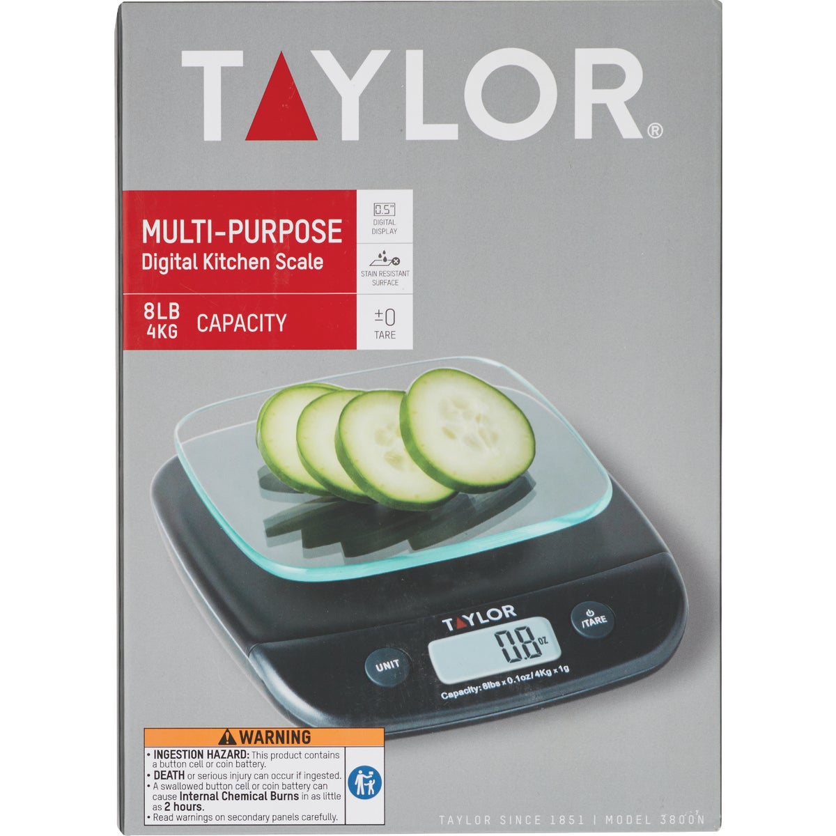 Taylor 11 Lb. Capacity Digital Food Scale Image 3