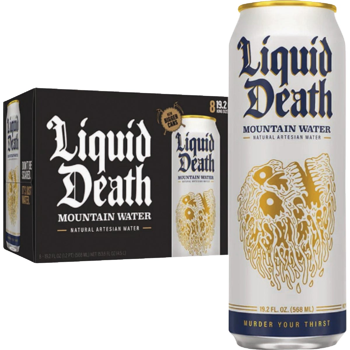 Liquid Death 19.2 Oz. 100% Mountain Water Image 3