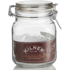 Kilner 34 Oz. Square Clip Top Glass Storage Jar Image 1
