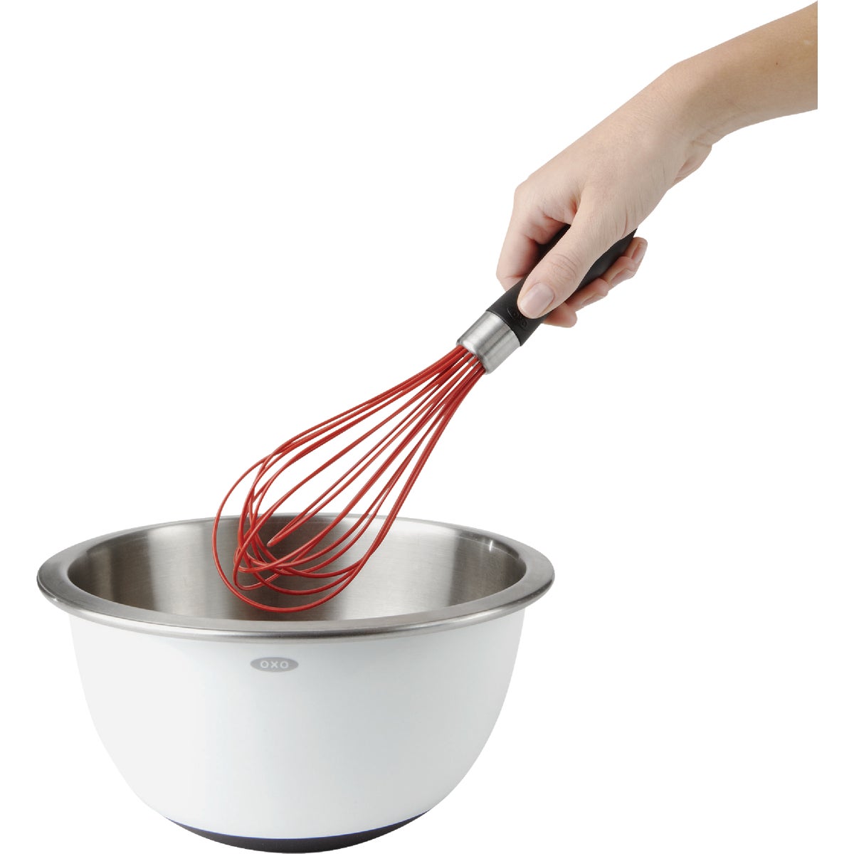 OXO Good Grips 11 In. Red Silicone Balloon Whisk Image 2