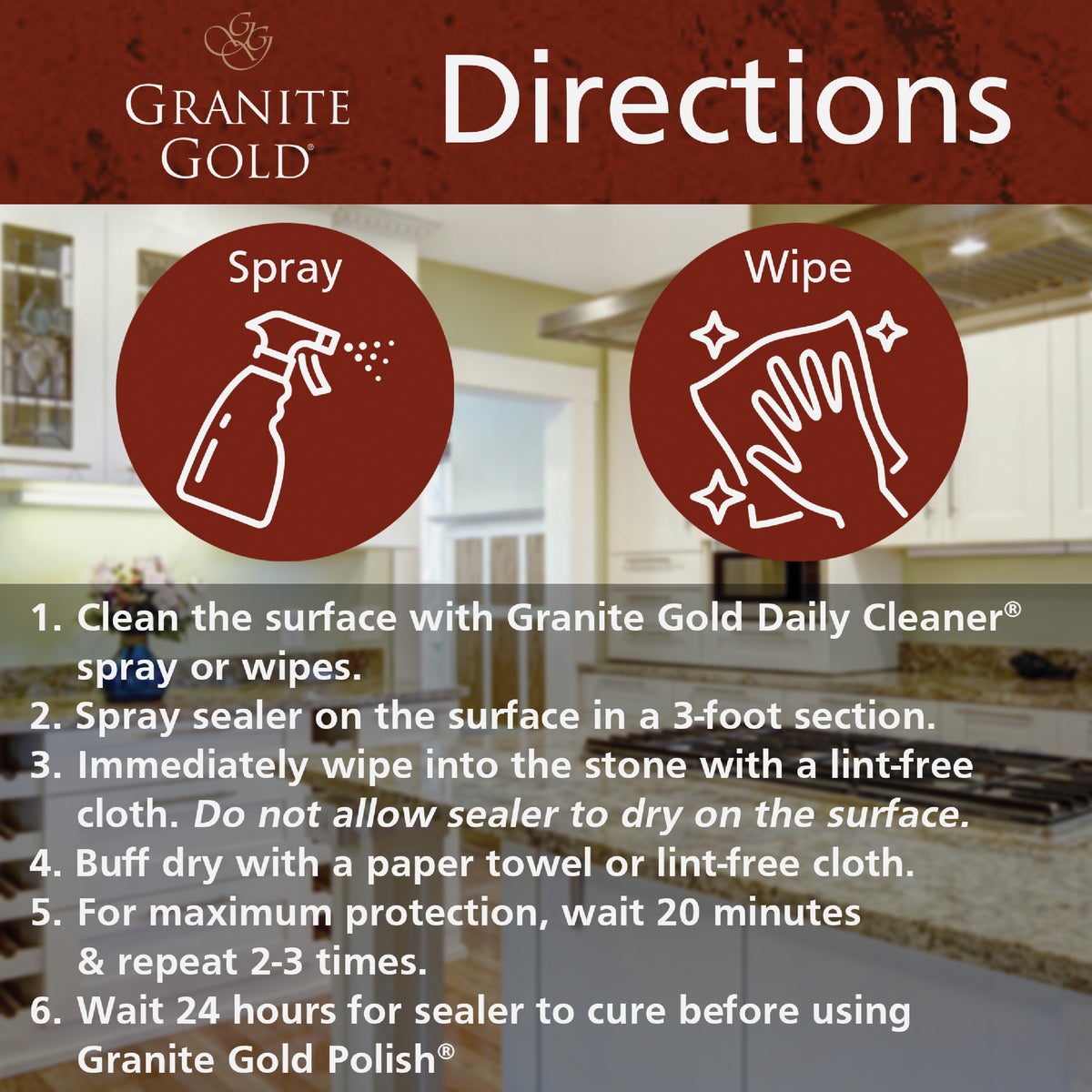 Granite Gold 24 Oz. Granite Sealer Image 4