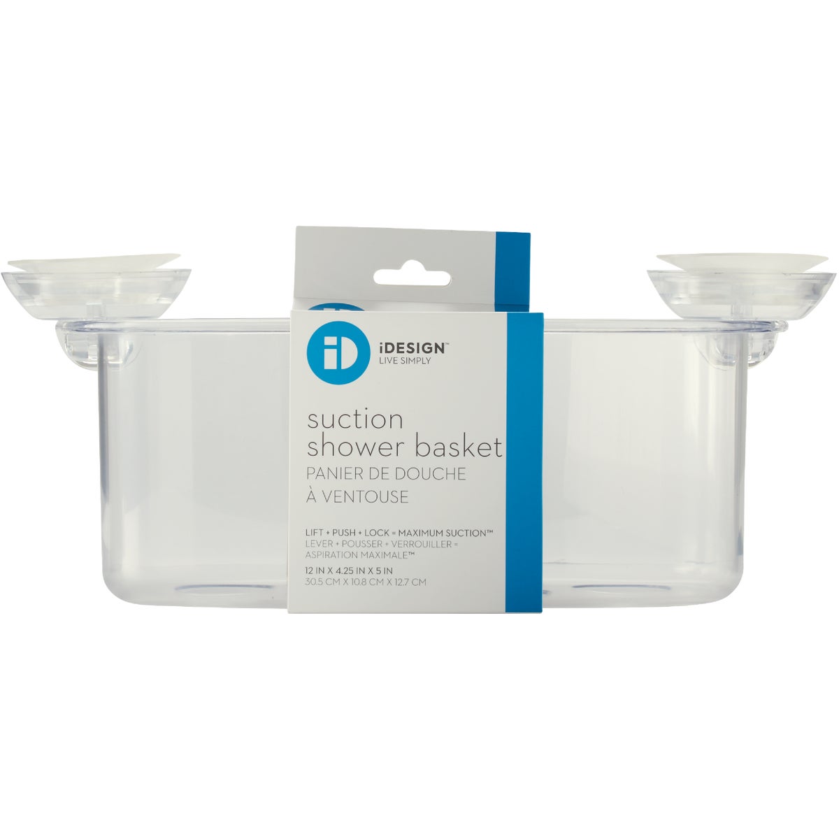 iDesign Power Lock Suction Shower Basket Image 2