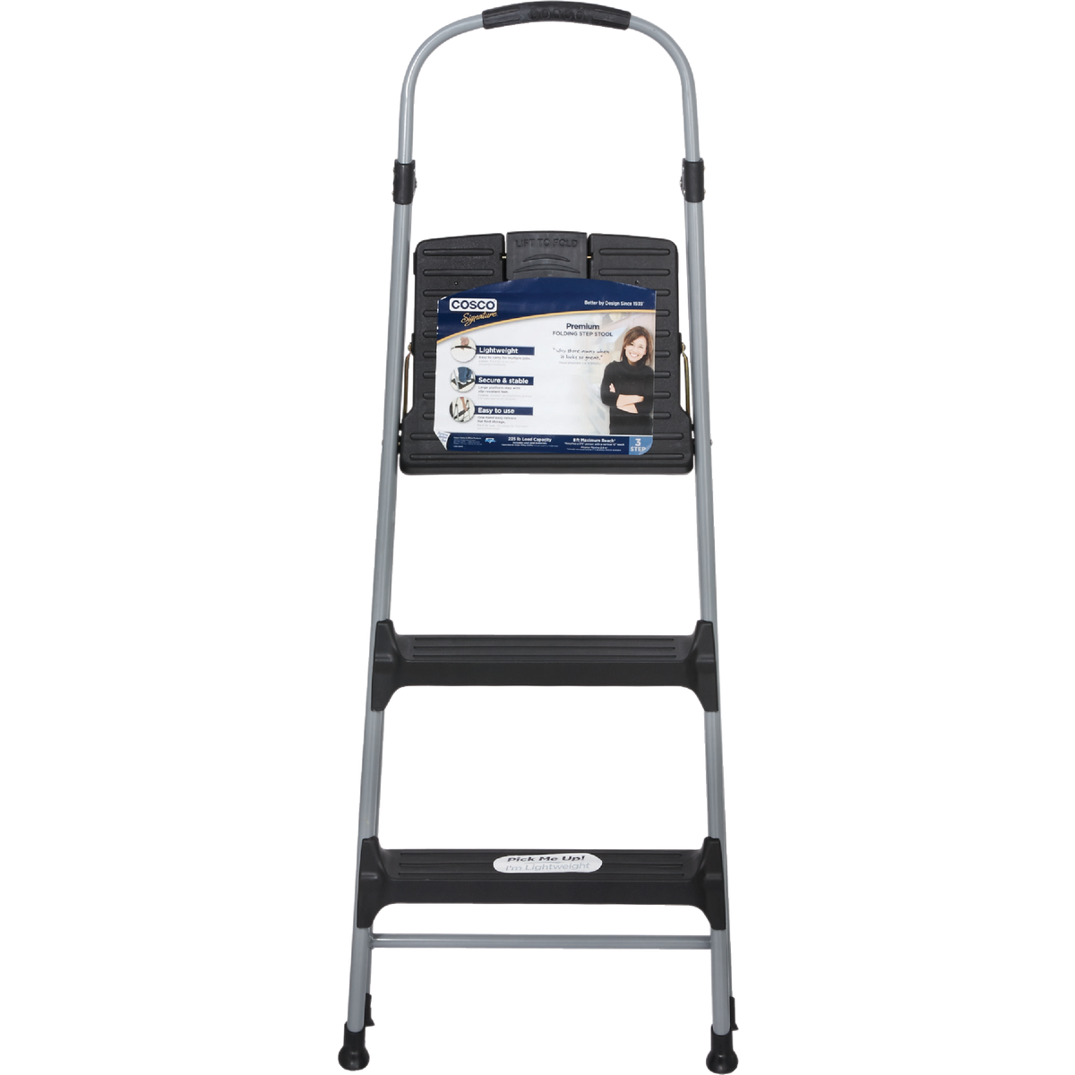 COSCO Signature 3-Step Folding Step Stool Image 2