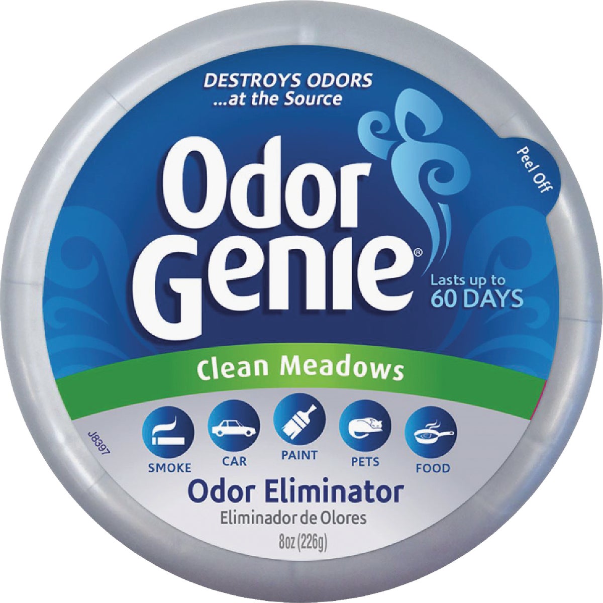 DampRid Odor Genie 8 Oz. Clean Meadows Solid Air Freshener