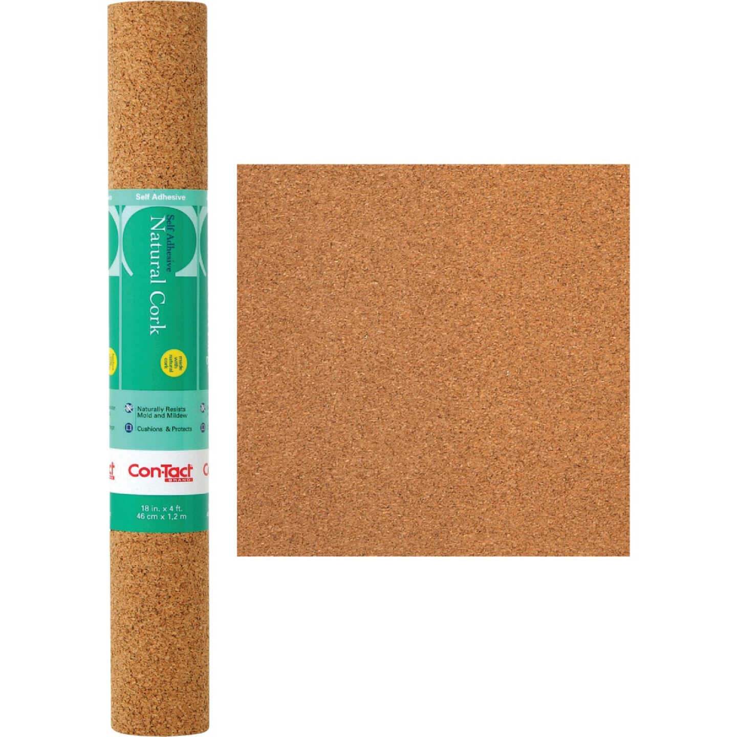 Con-Tact 18 In. x 4 Ft. Cork Self-Adhesive Shelf Liner Image 1