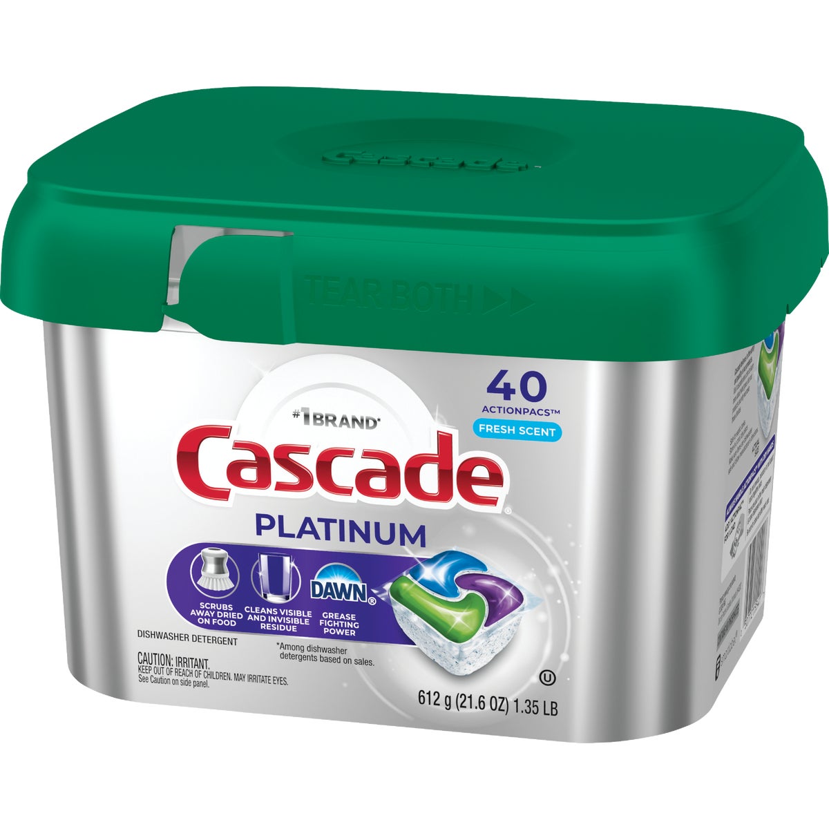 Cascade Platinum Action Pacs Fresh Dishwasher Detergent Tabs (40 Ct.) Image 3