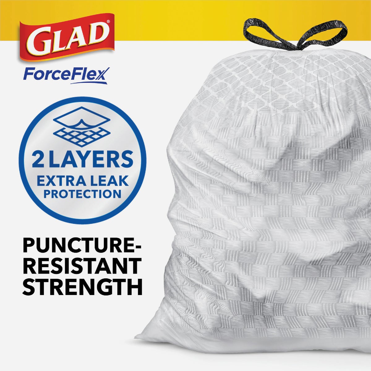 Glad ForceFlex 13 Gal. Tall Kitchen Trash Bags (40-Count) Image 4