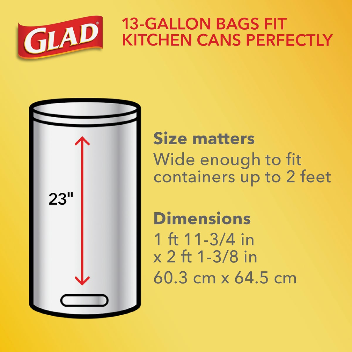 Glad Febreze 13 Gal. Fresh Scent Tall Kitchen White Trash Bag (40-Count) Image 3