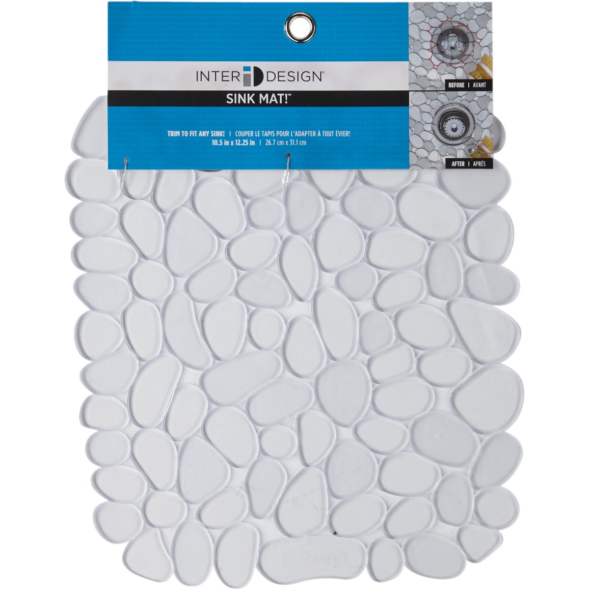 iDesign Pebblz 10.5 In. x 12.25 In. Clear Sink Mat Image 2