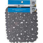 iDesign Pebblz 10.5 In. x 12.25 In. Graphite Sink Mat Image 2