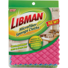 Libman 10 In. x 7 In. Microfiber Sponge Cloth (3-Count) Image 2
