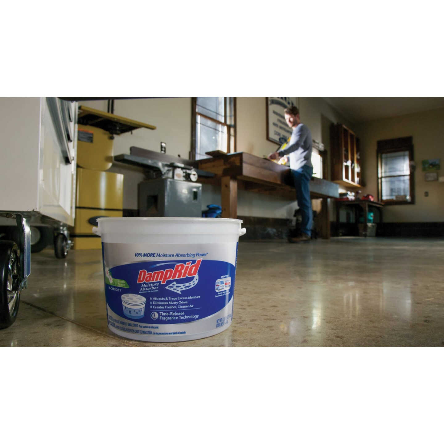 DampRid 2 Lb. 15.5 Oz Hi-Capacity Fresh Scent Moisture Absorber with Microban Image 4