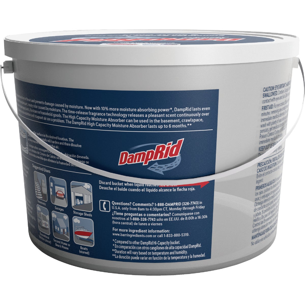 DampRid 2 Lb. 15.5 Oz Hi-Capacity Fresh Scent Moisture Absorber with Microban Image 5