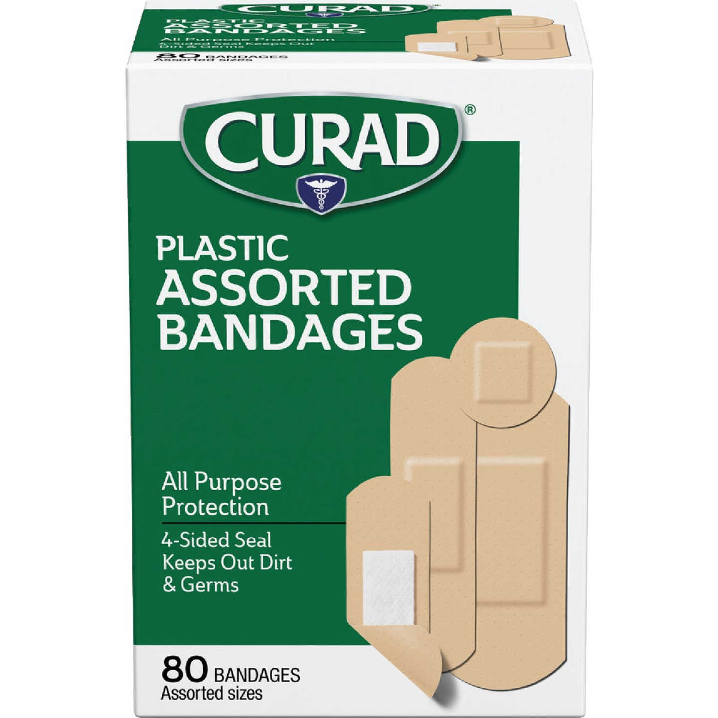 Curad Assorted Plastic Adhesive Bandages, (80 Ct.) Image 1