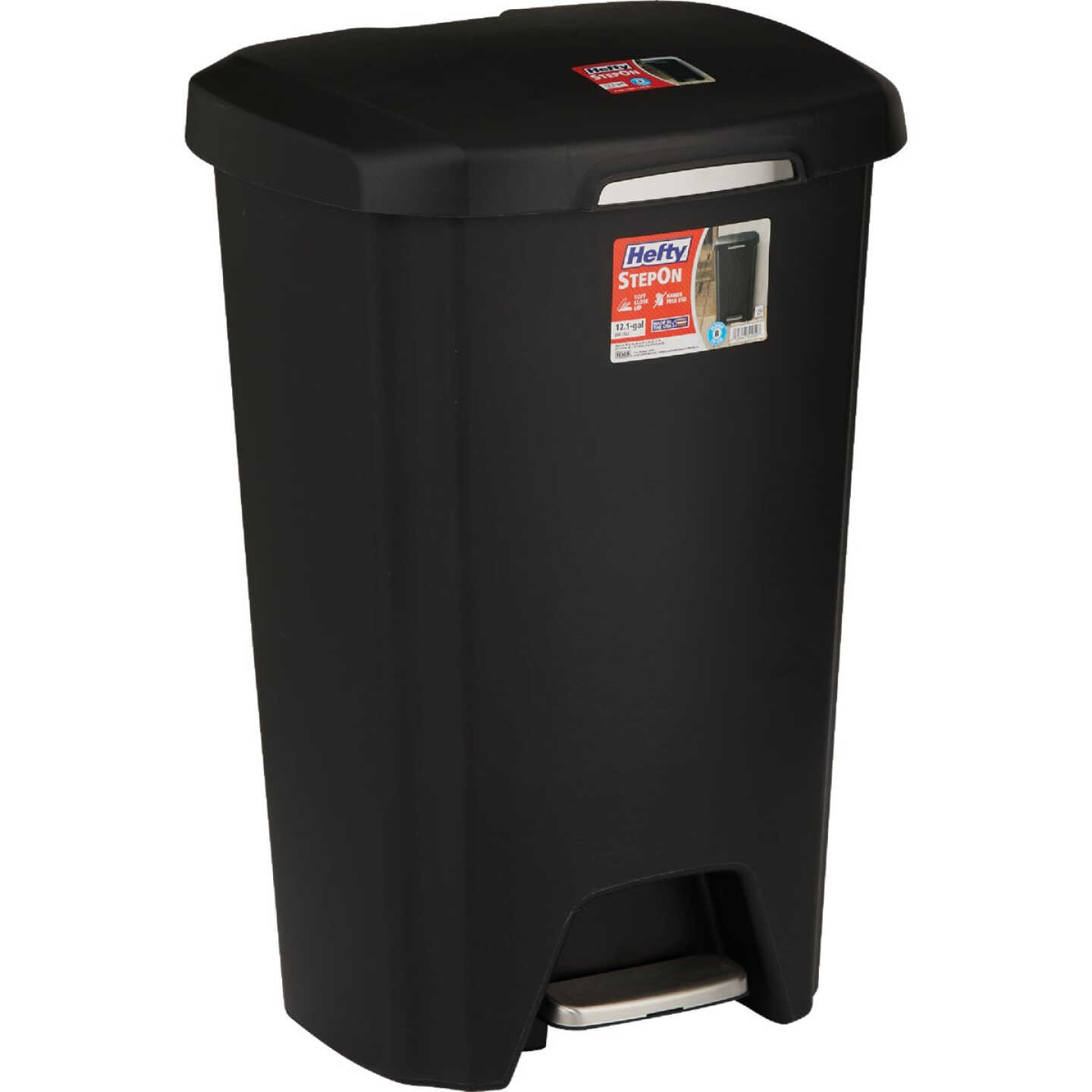 Hefty 12.1 Gal. StepOn Trash Can Image 1