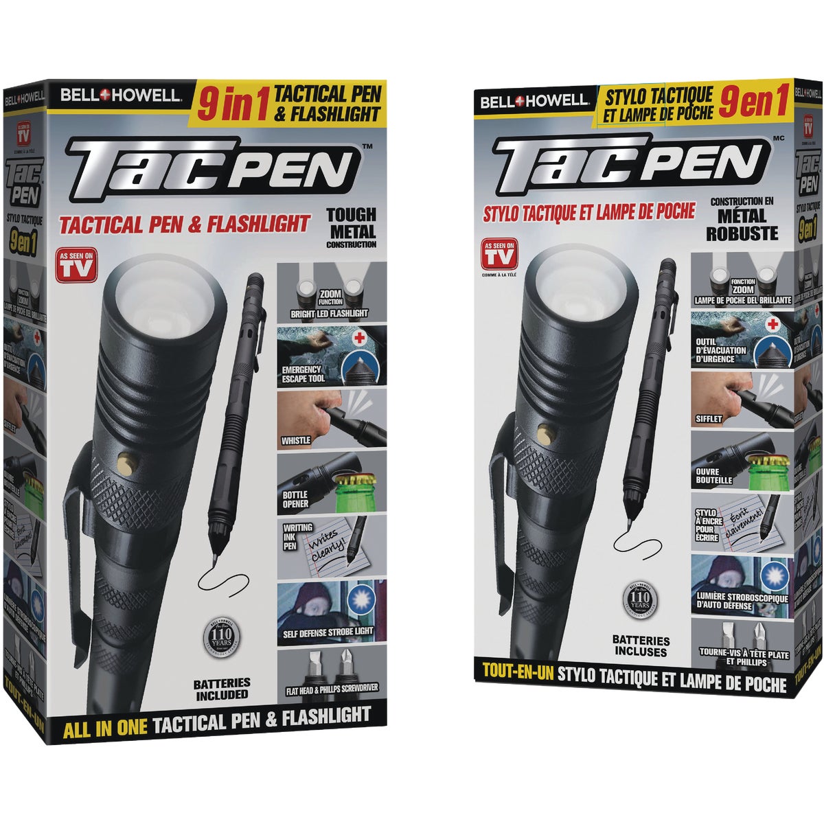 Bell+Howell TacPen Tactical Pen & Flashlight Image 1