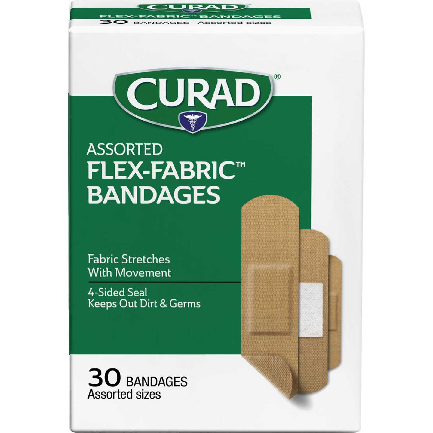 Curad Assorted Sizes Extreme Hold Bandages, (30 Ct.) Image 1