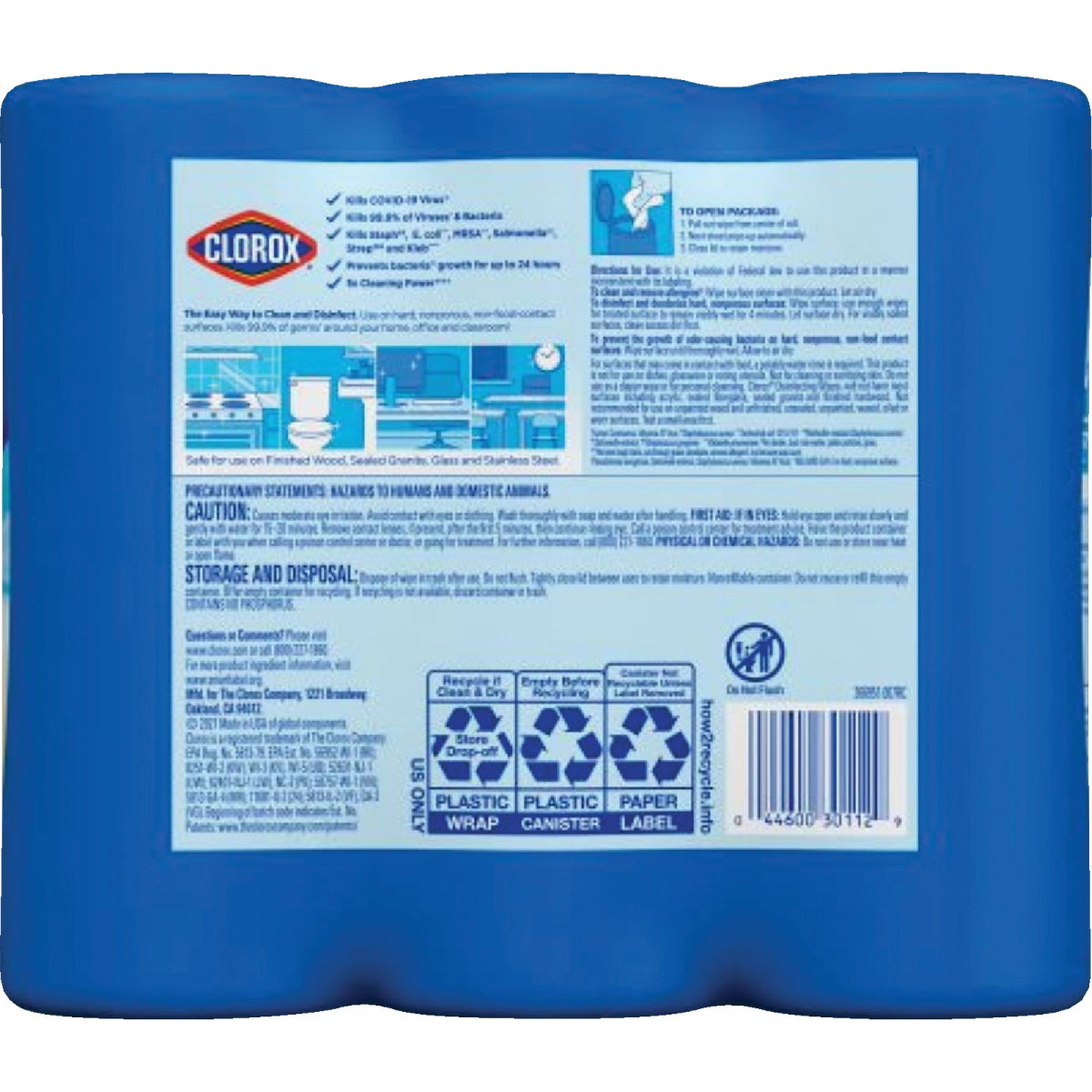 Clorox Disinfecting Cleaning Wipes Tub (3-Pack, 35 Each) Image 5