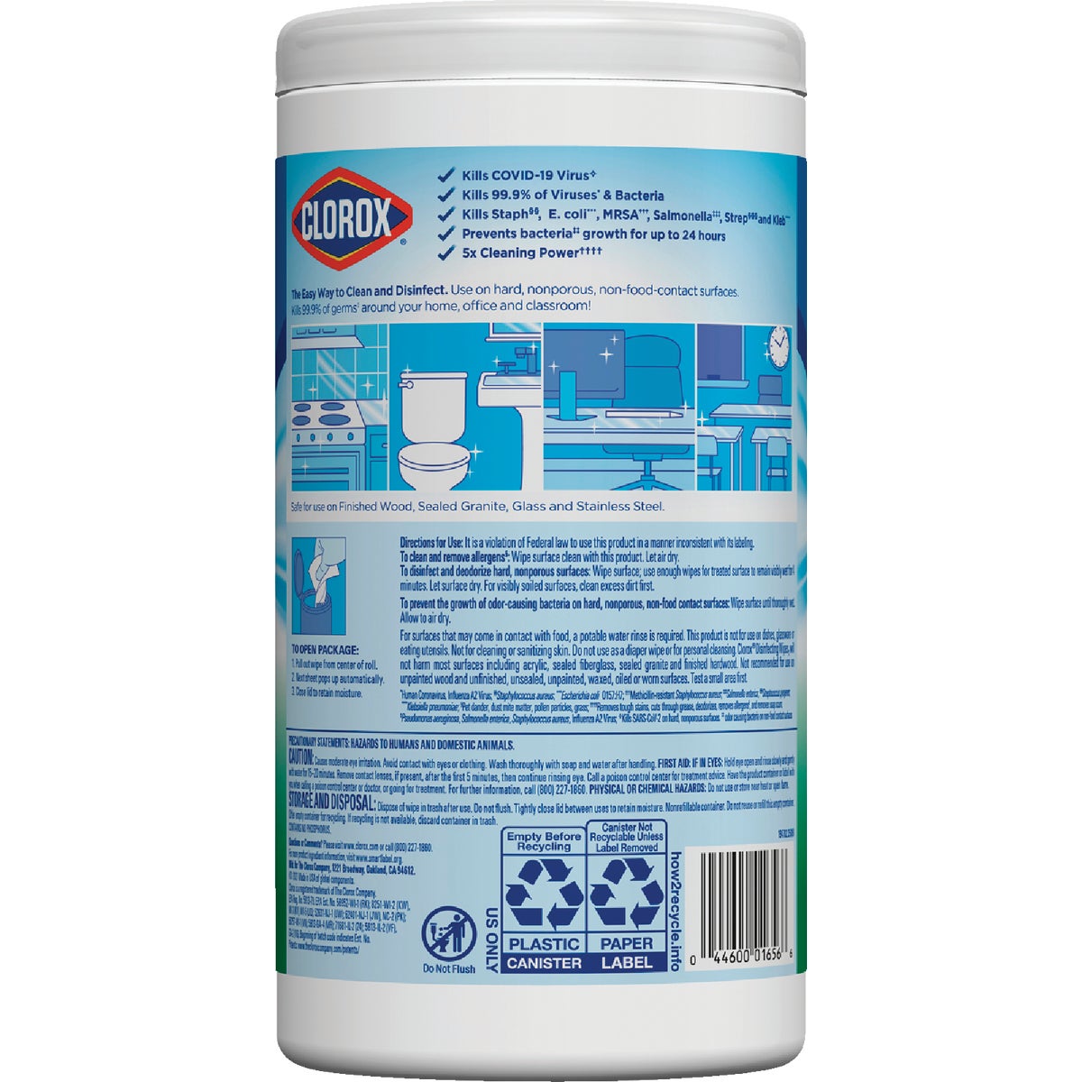 Clorox Fresh Scent Disinfecting Cleaning Wipes Tub (75-Count) Image 5