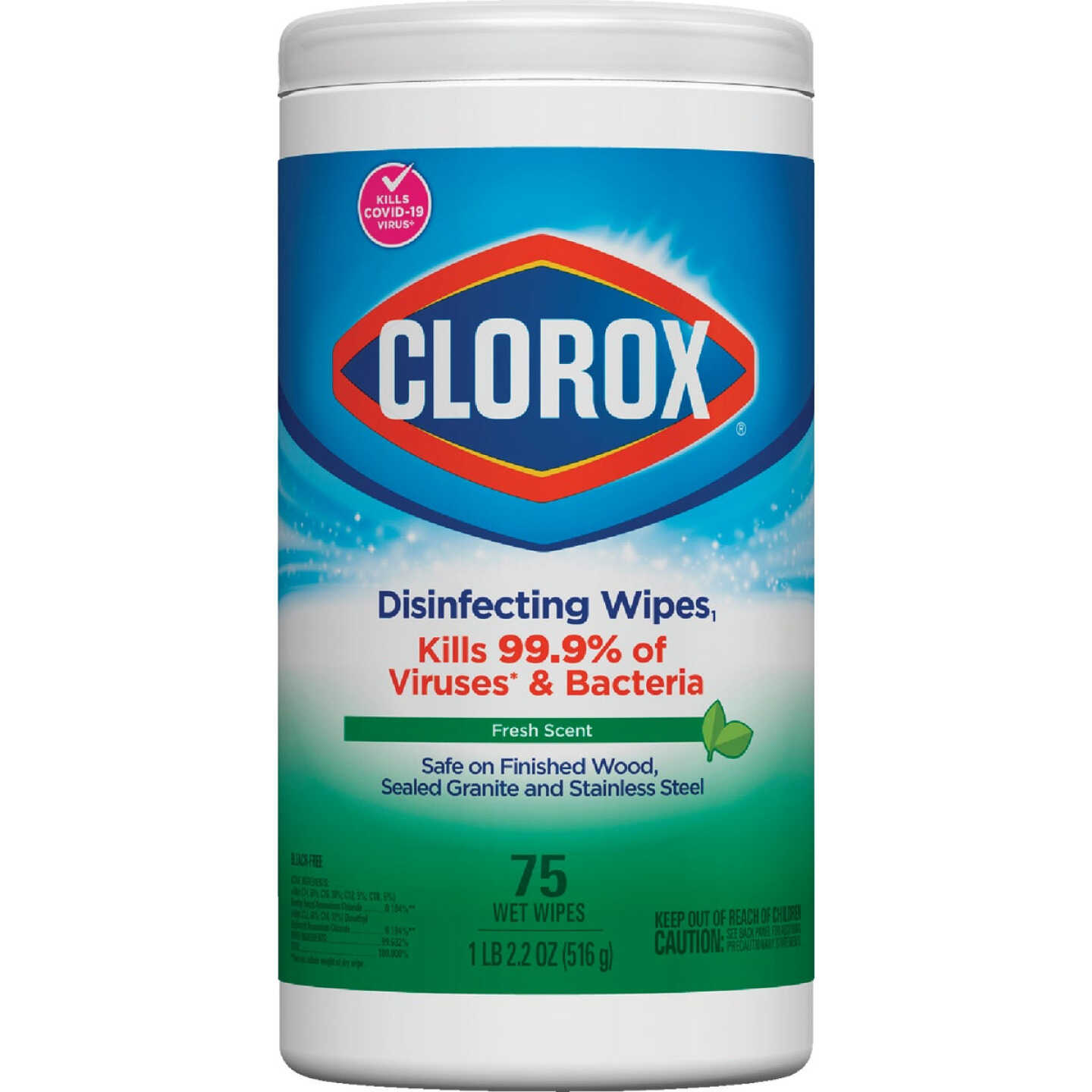 Clorox Fresh Scent Disinfecting Cleaning Wipes Tub (75-Count) Image 1