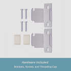 Kenney 28 In. To 48 In. Double White Curtain Rod Image 6