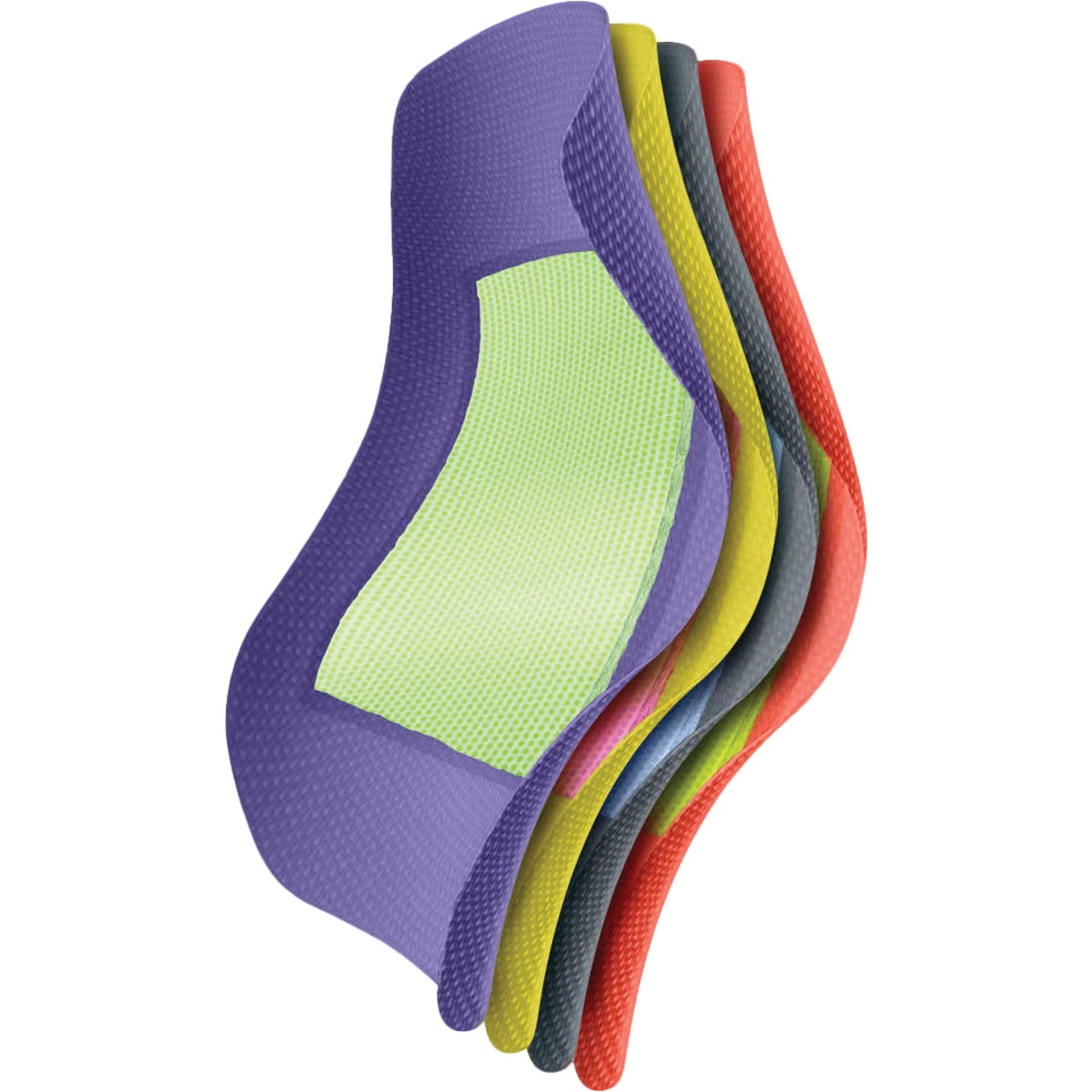 Curad Performance Series Antibacterial Bandages, XL, 2 In. x 4 In., Assorted Colors (10 Ct) Image 2