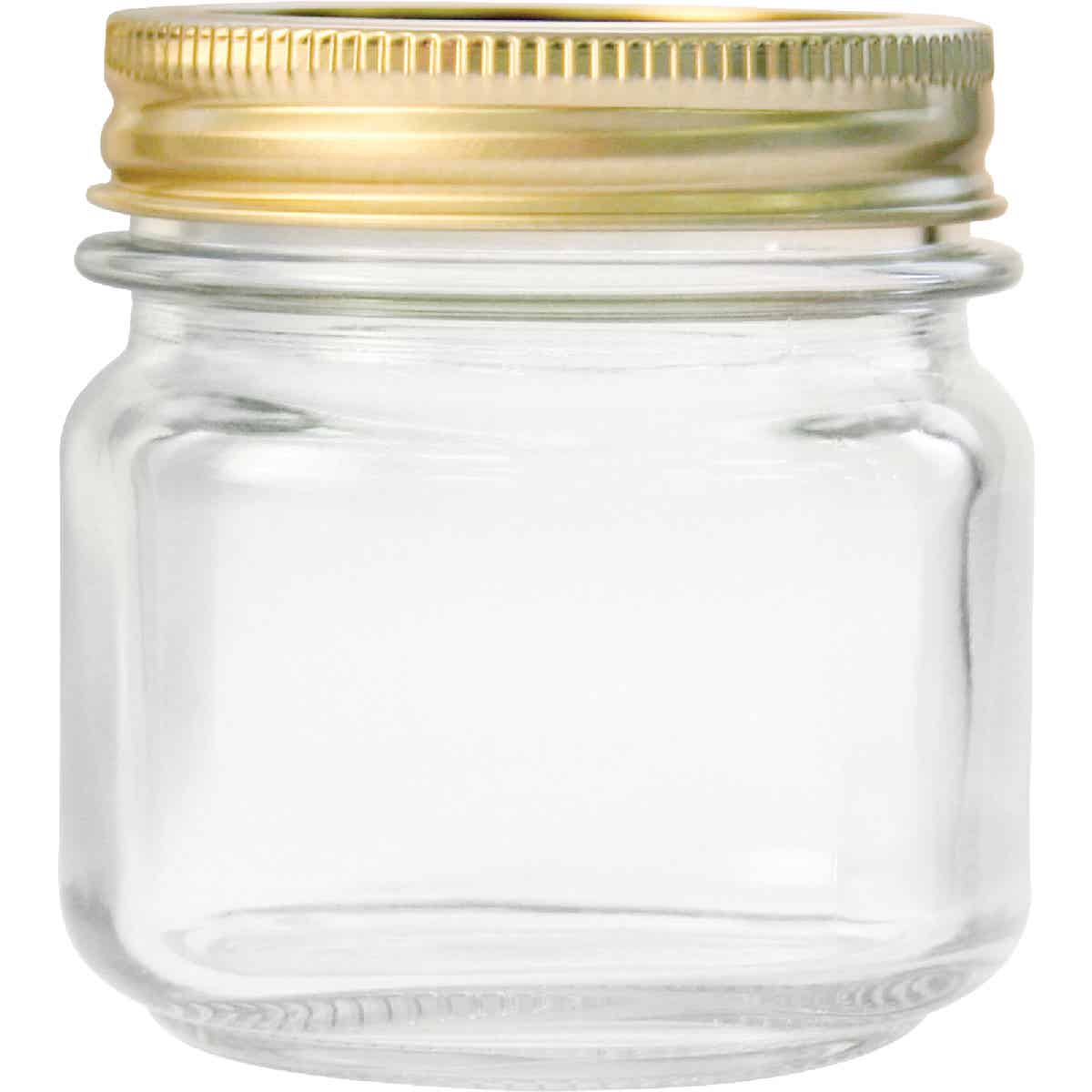 Anchor Hocking 1/2 Pt. Smooth-Sided Home Canning Jar w/Metal Lids & Bands, 9.25 In. W. x 3.5 In. H. x 12.63 In. L. (12-Count)