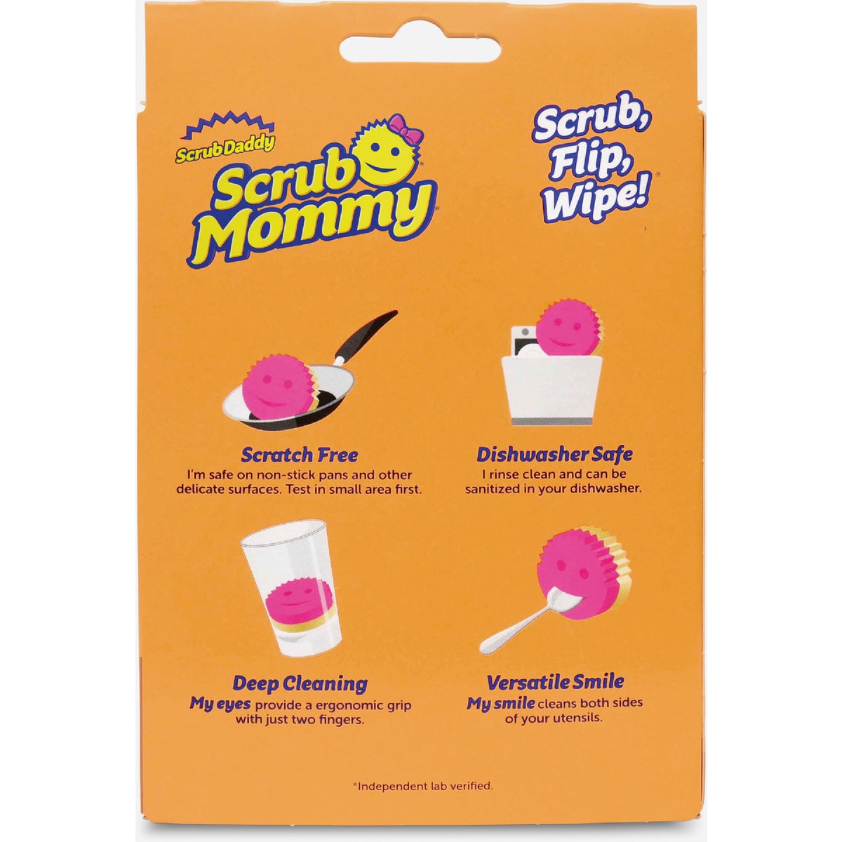 Scrub Mommy 6 In. x 4.125 In. Dual Sided Purple Scrub Sponge Image 2