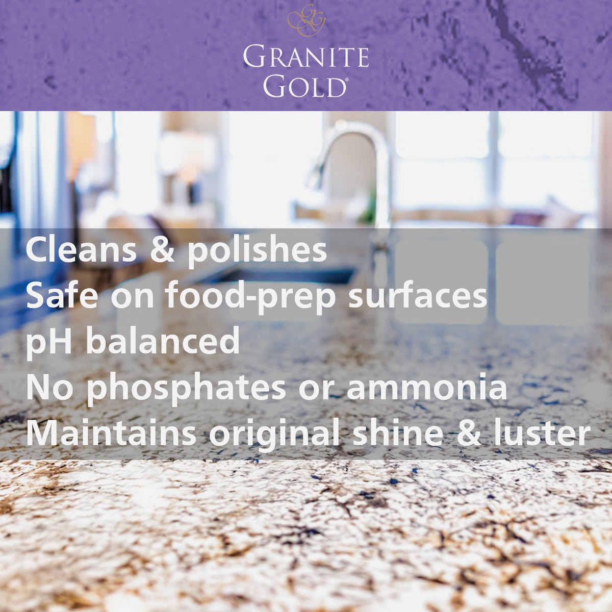 Granite Gold 24 Oz. Clean & Shine Granite Cleaner and Polish Image 4