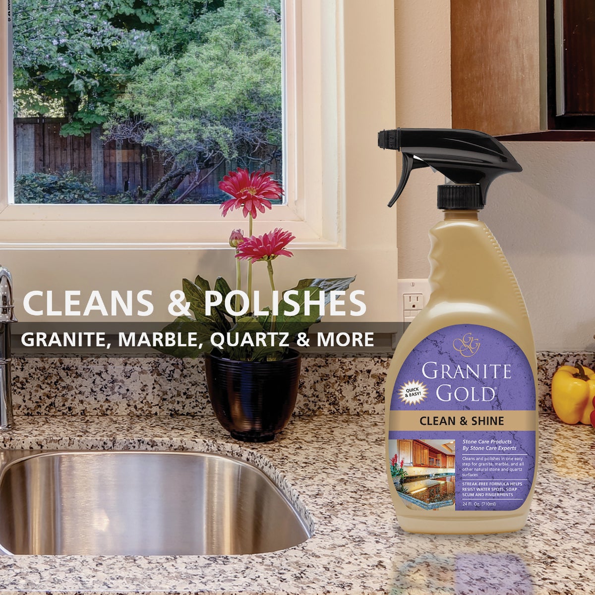 Granite Gold 24 Oz. Clean & Shine Granite Cleaner and Polish Image 2