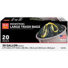 Do it Best 30 Gal. Large Black Trash Bag (20-Count) Image 1