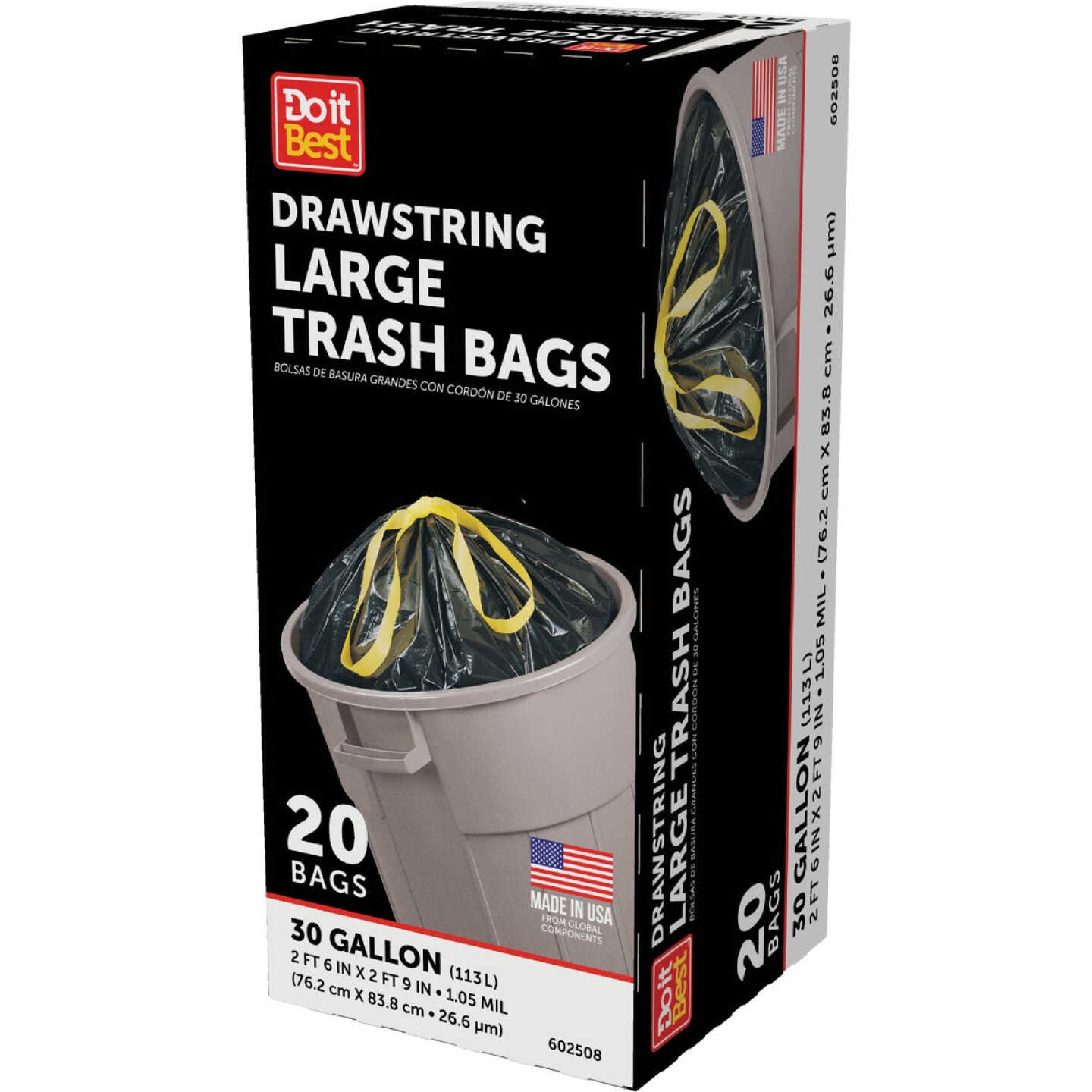Do it Best 30 Gal. Large Black Trash Bag (20-Count) Image 4