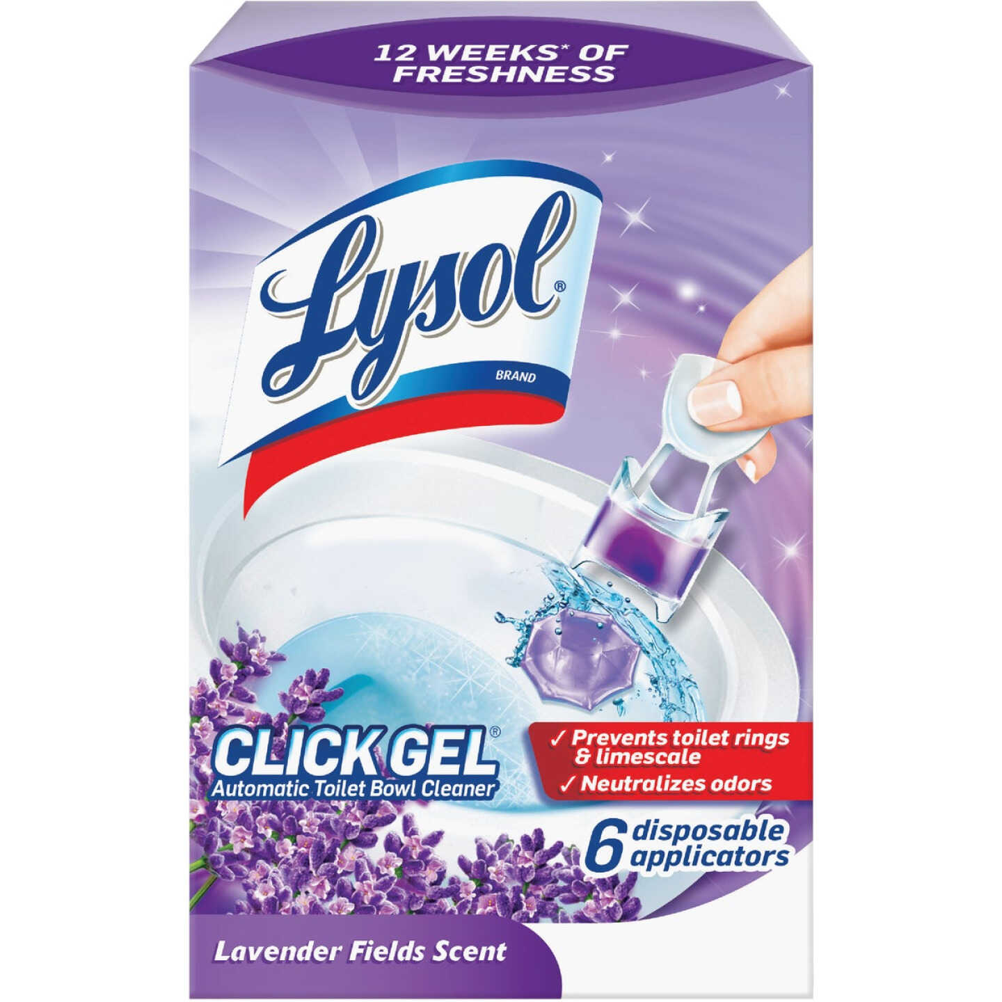 Lysol Click Gel Lavender Automatic Toilet Bowl Cleaner (6-Pack) Image 1