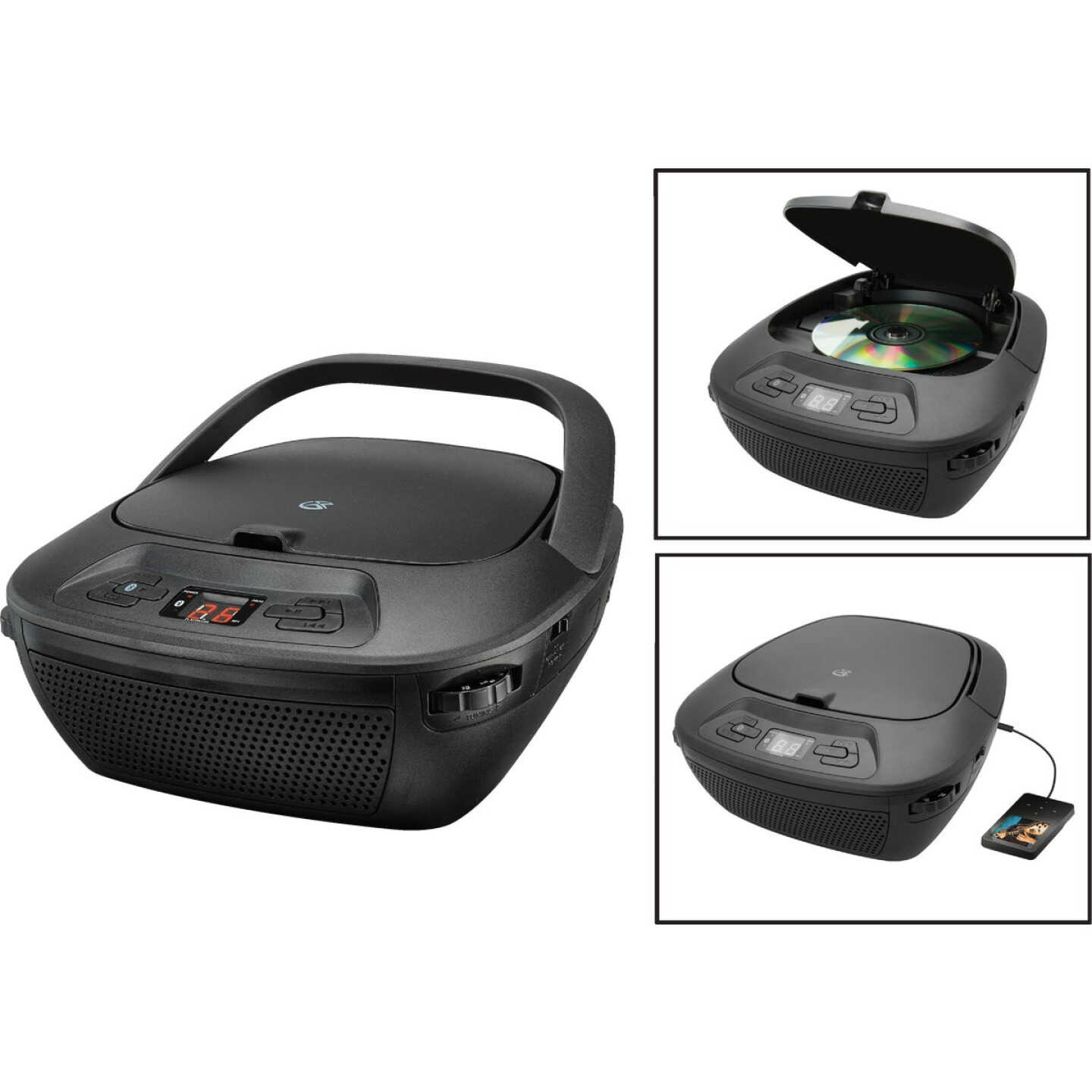 GPX Bluetooth CD Fm Boombox Image 1