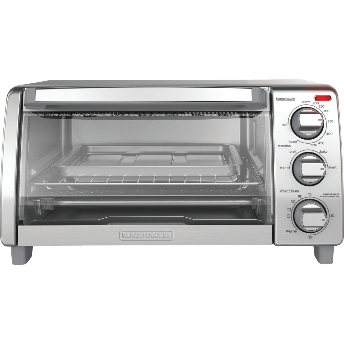 Black & Decker 4-Slice Natural Convection Toaster Oven Image 3