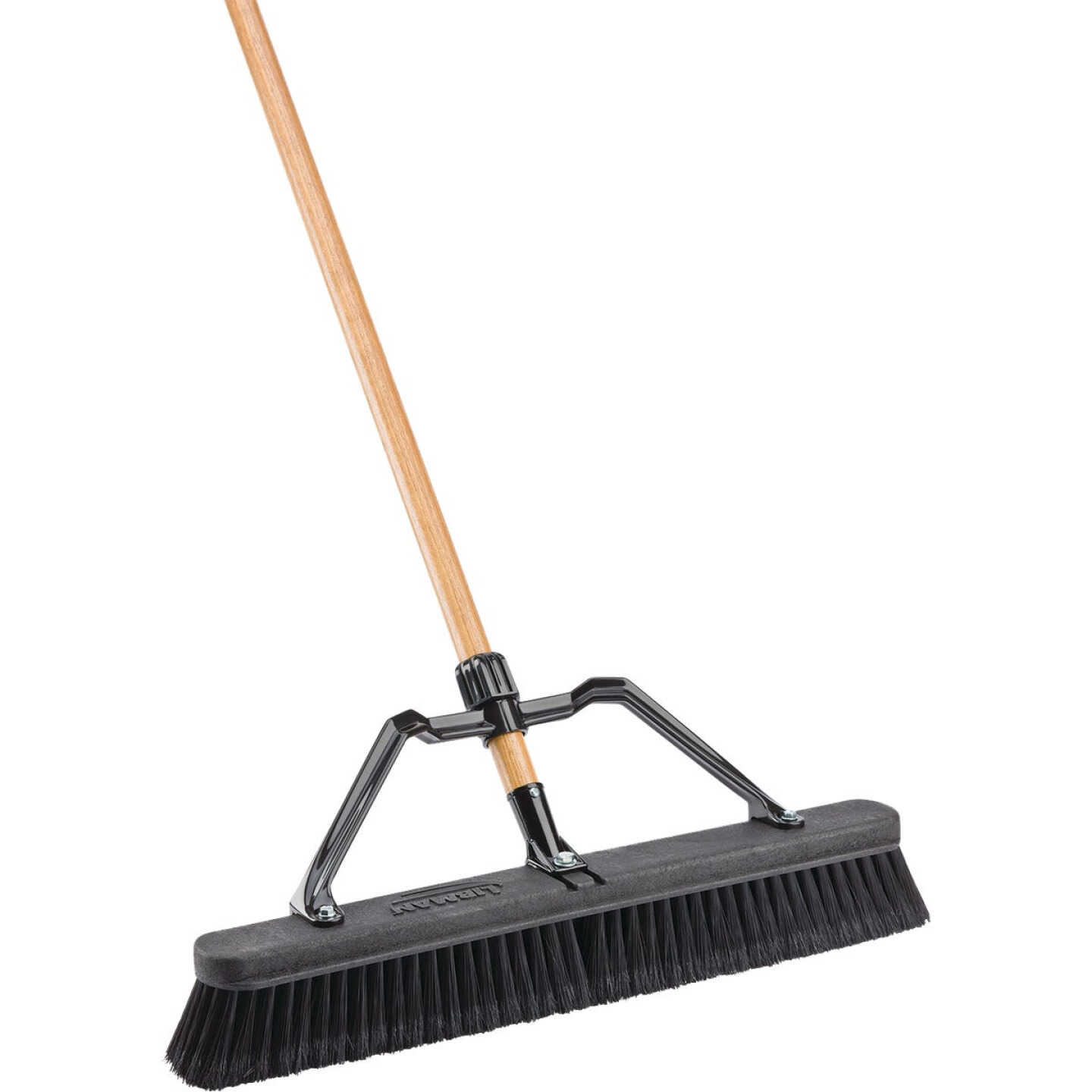 Libman 24 In. W. x 66 In. L. Wood Handle Smooth Surface Commercial Push Broom Image 1