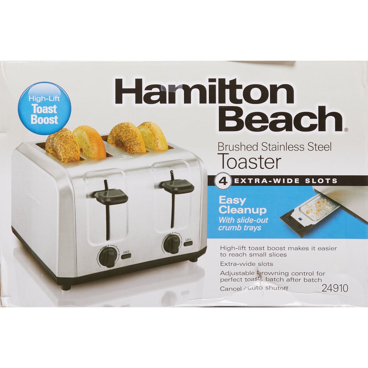 Hamilton Beach 4-Slice Brushed Stainless Steel Toaster Image 2