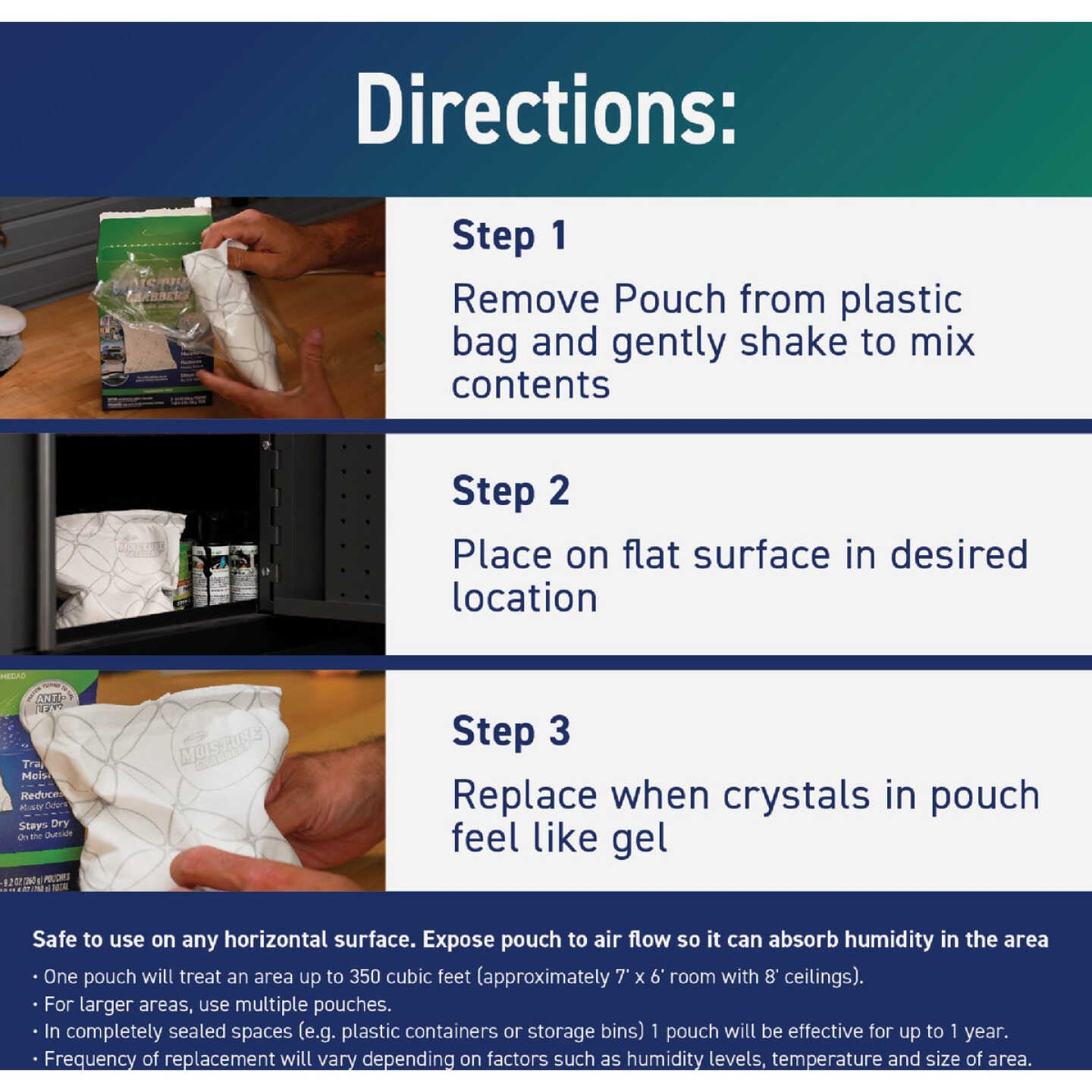 Concrobium Moisture Grabbers 27.6 Oz. Humidity Absorbing Pouch (3-Count) Image 6